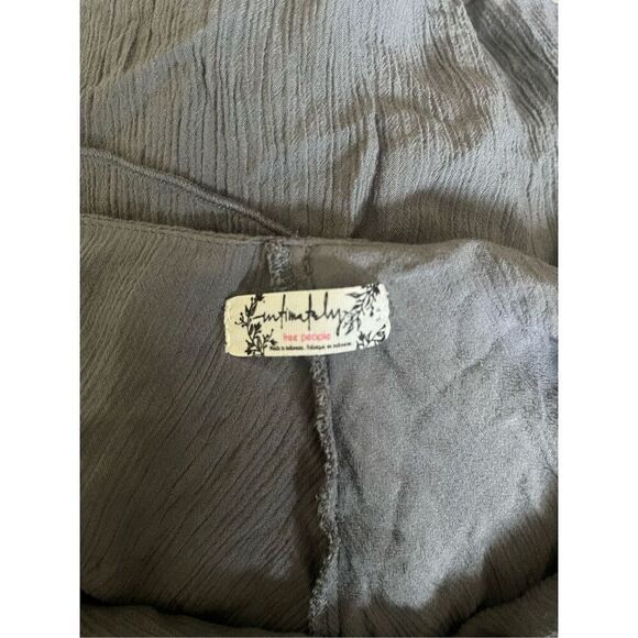 Free People Intimately Gray Double Layer Scoop Neck Tank Size Small - Picture 3 of 4